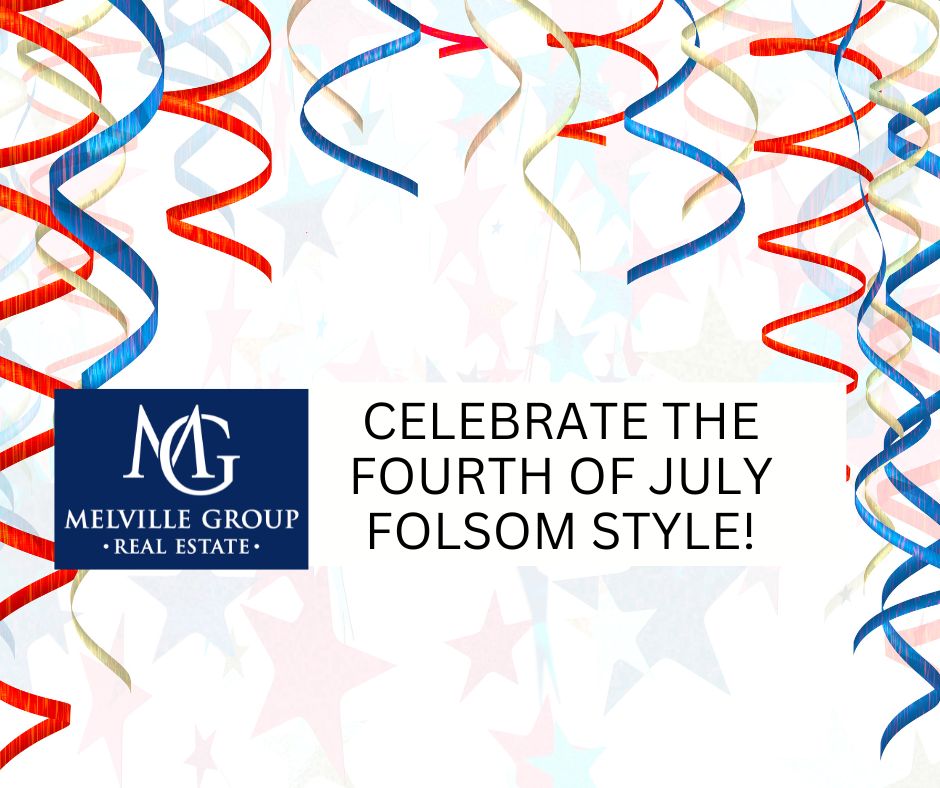 4th of July in Folsom with streamers and fireworks