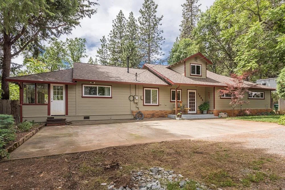 Exterior of home with driveway